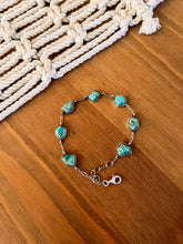 Load image into Gallery viewer, Genuine Turquoise Link Bracelet
