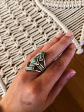 Load image into Gallery viewer, Genuine Turquoise Rattler Statement Ring
