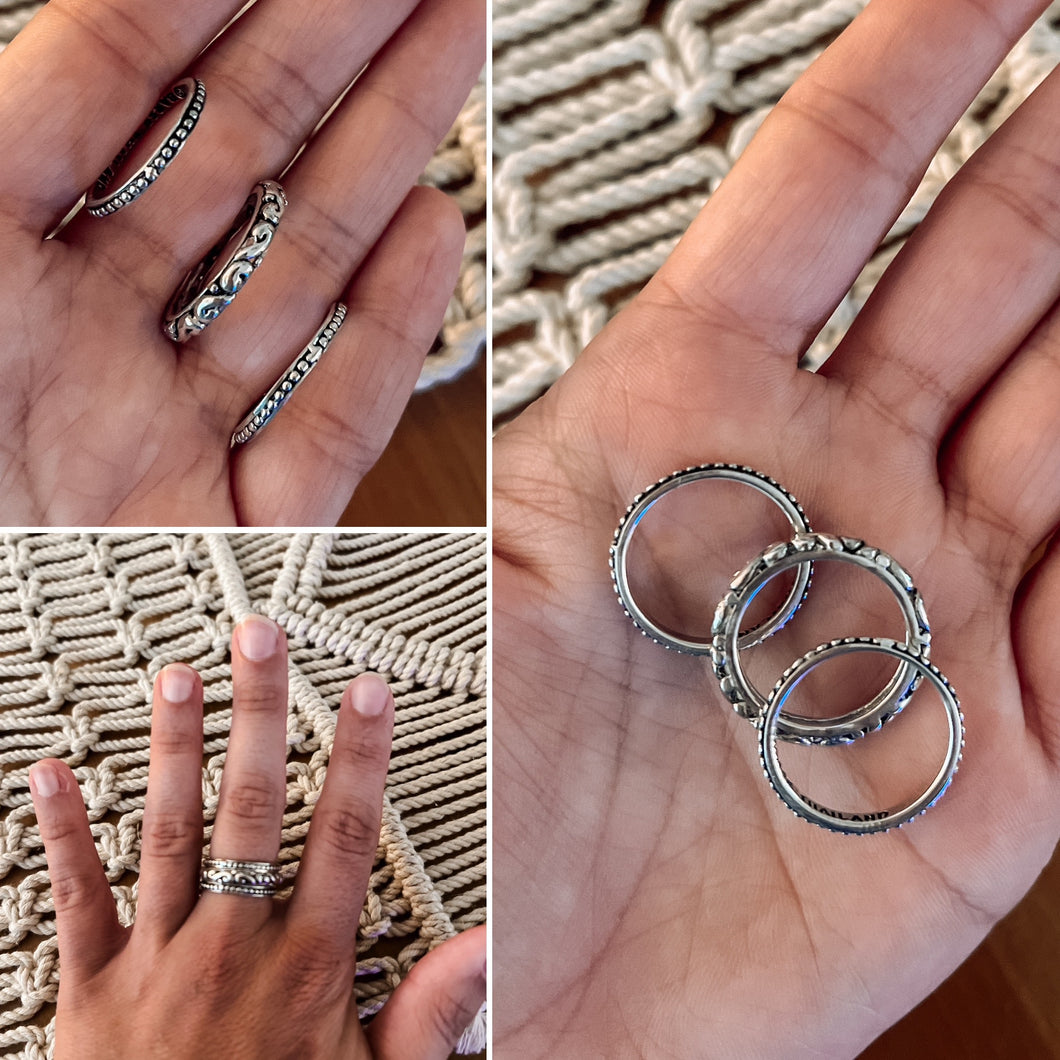 Sterling Silver Ring Stack