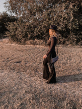 Load image into Gallery viewer, &quot;Brushy Creek&quot; Black Flare Pants
