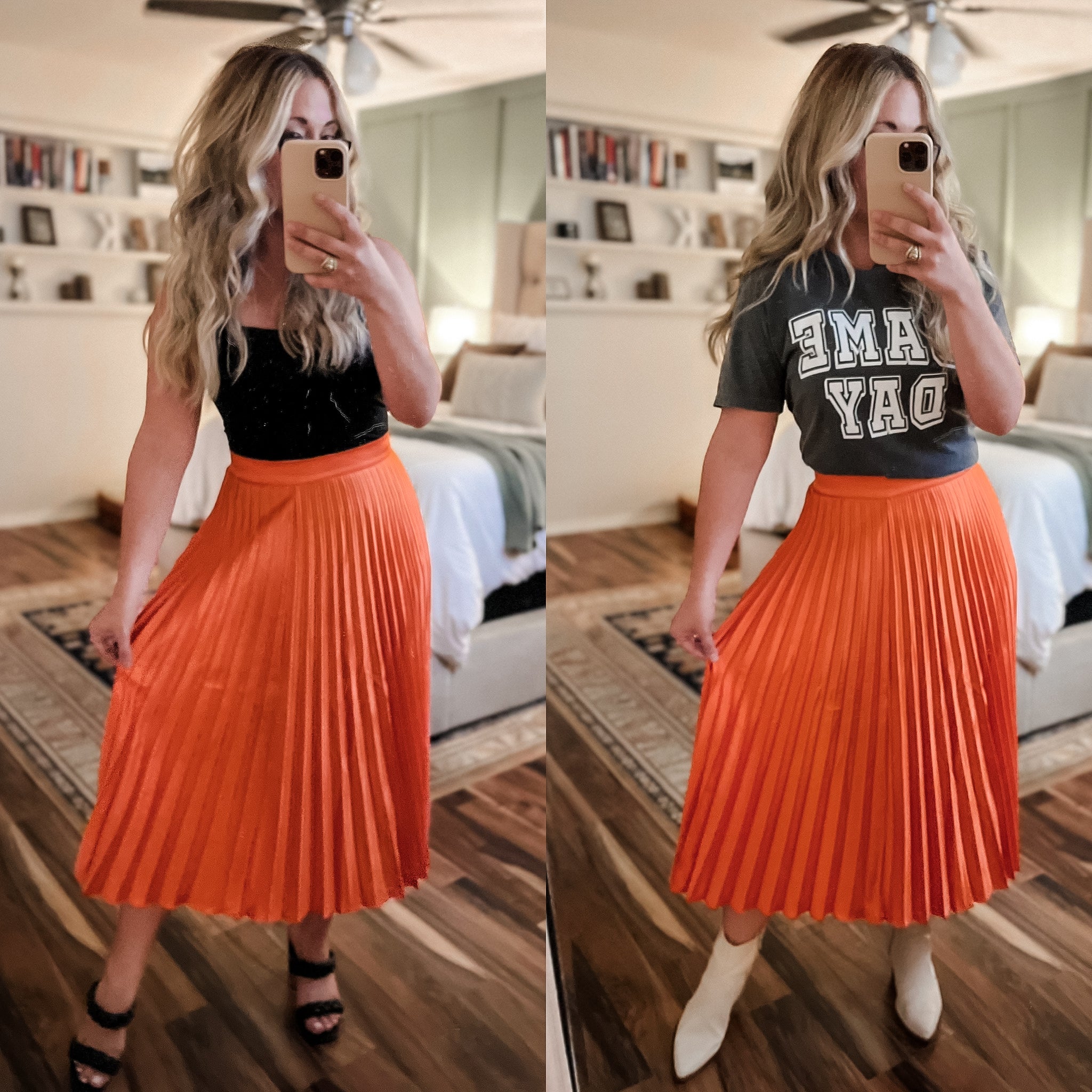 "Tiger" Pleated Skirt