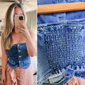 "Dean" Denim Tube Top