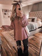 "Monday" Mauve Blouse