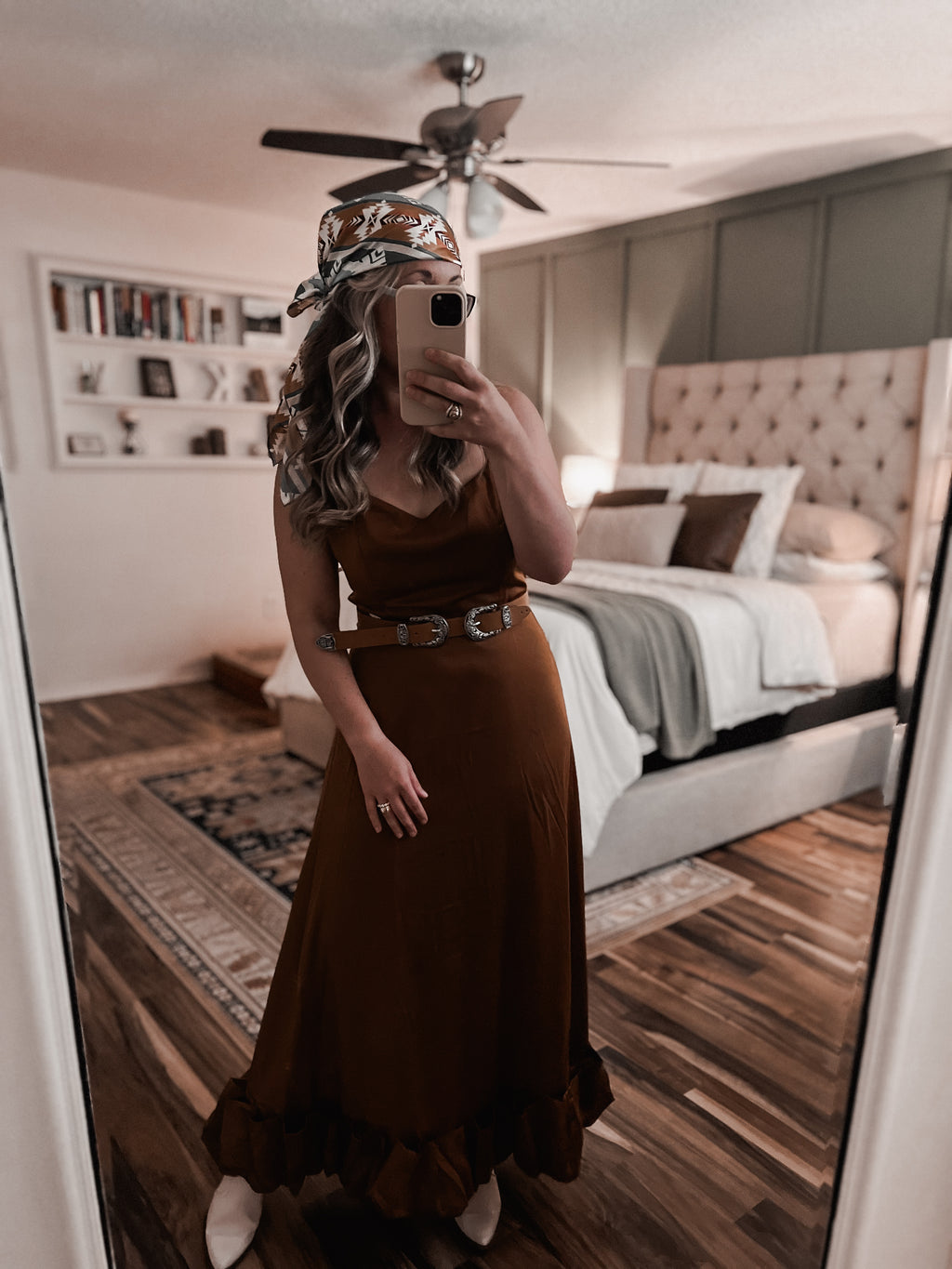 "Baytown" Brown Maxi Dress