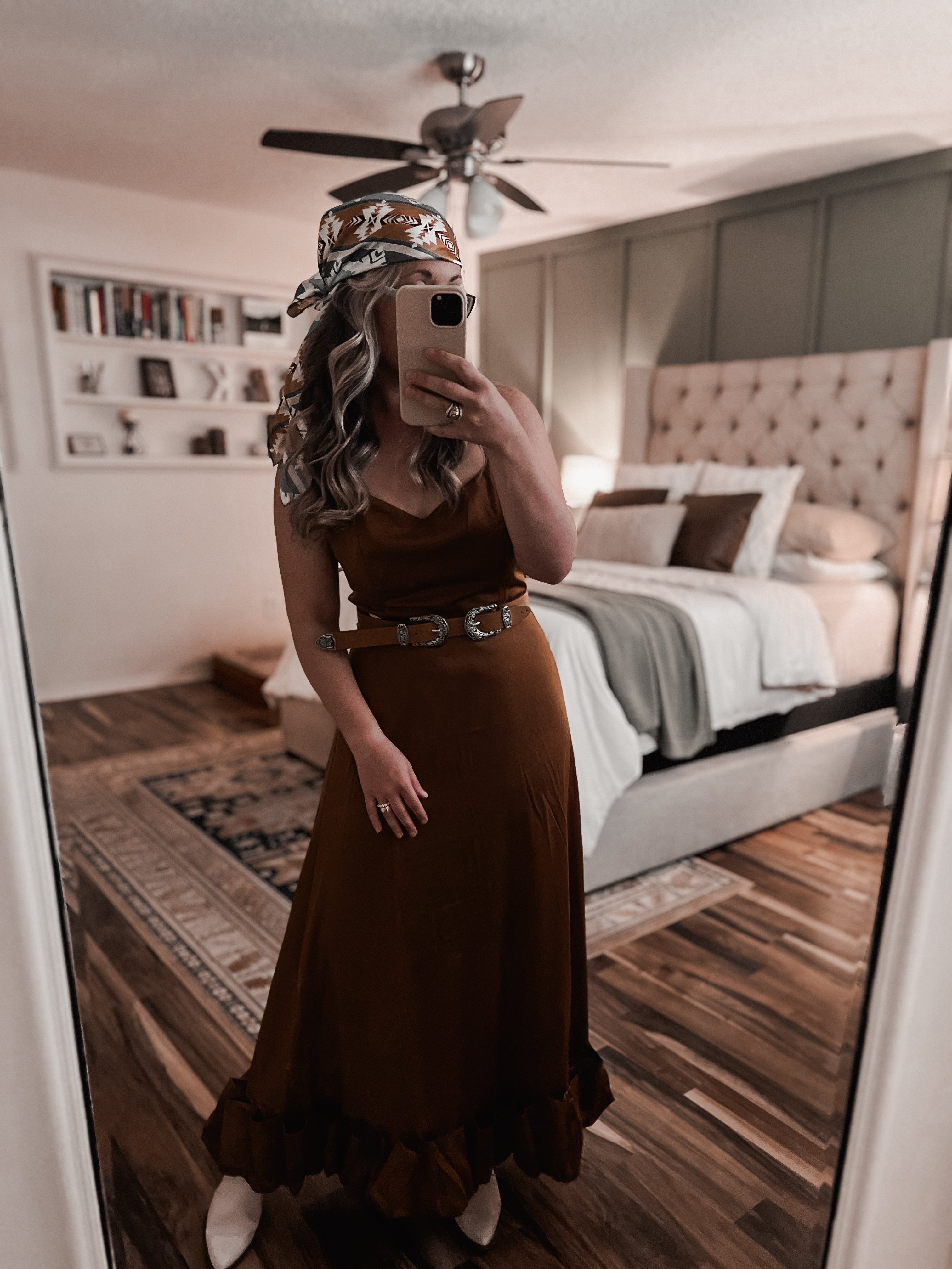 "Baytown" Brown Maxi Dress