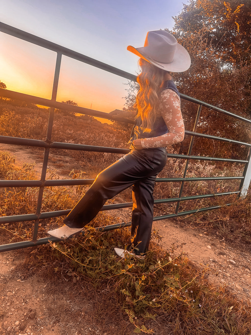 "Leander" Faux Leather Pants