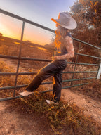 "Leander" Faux Leather Pants