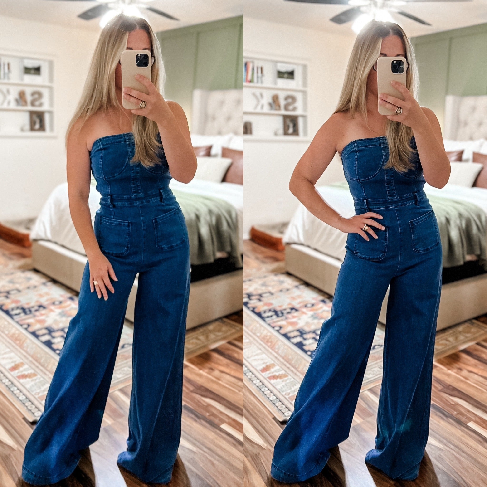 "Flare" Denim Jumpsuit