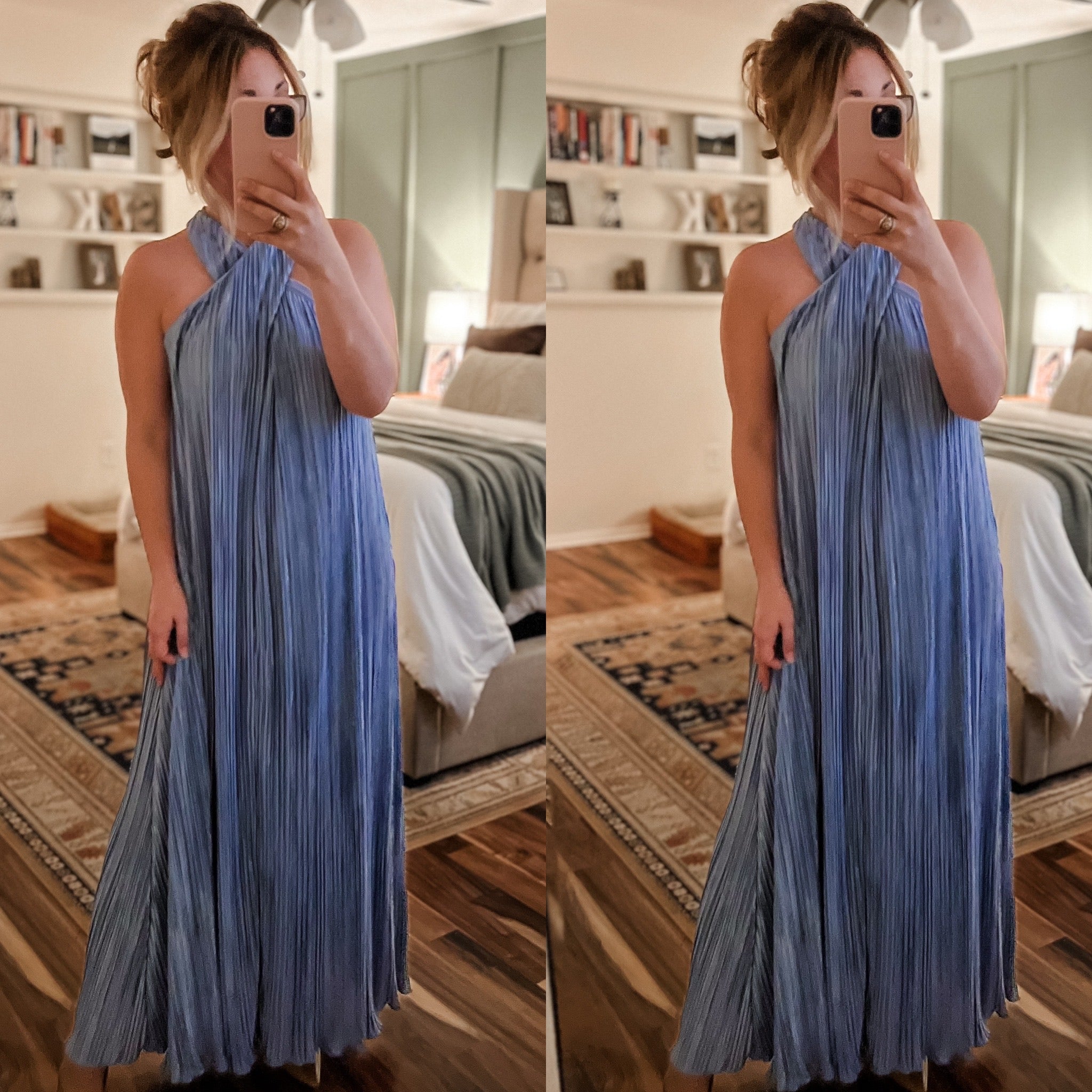 "Be Mine" Blue Maxi Dress