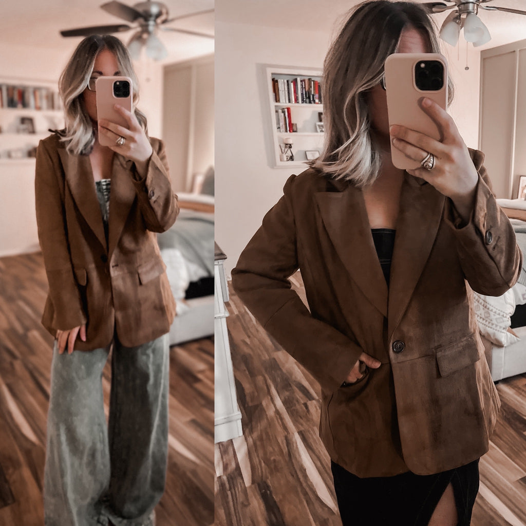 Suede Brown Blazer