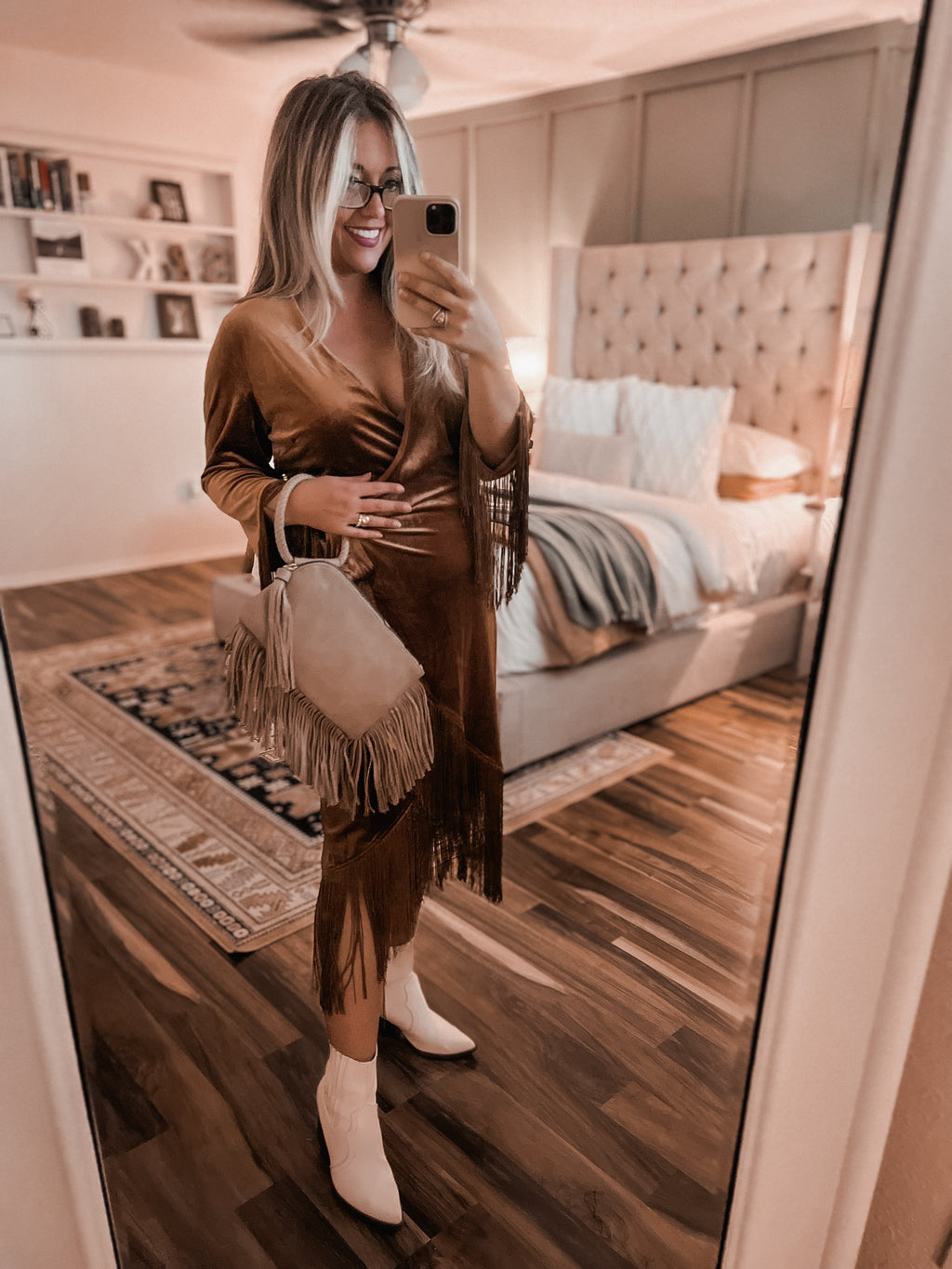 "Fayette" Fringe Clutch