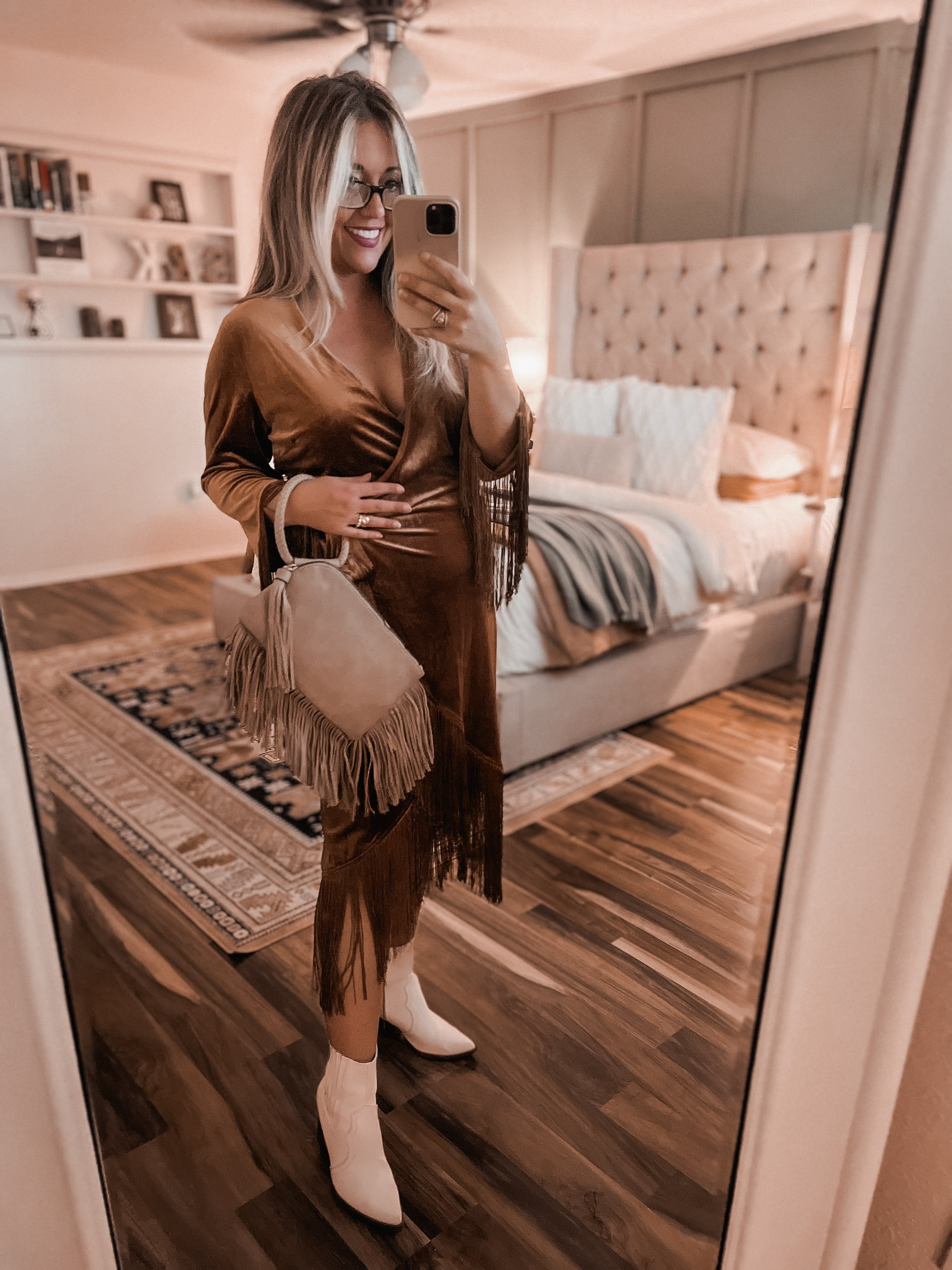 "Fayette" Fringe Clutch