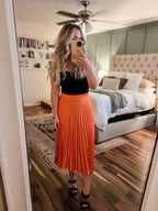 "Tiger" Pleated Skirt