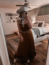 Load image into Gallery viewer, &quot;Baytown&quot; Brown Maxi Dress
