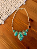 Statement Genuine Turquoise Necklace