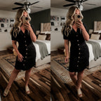 "Birdie" Black Dress