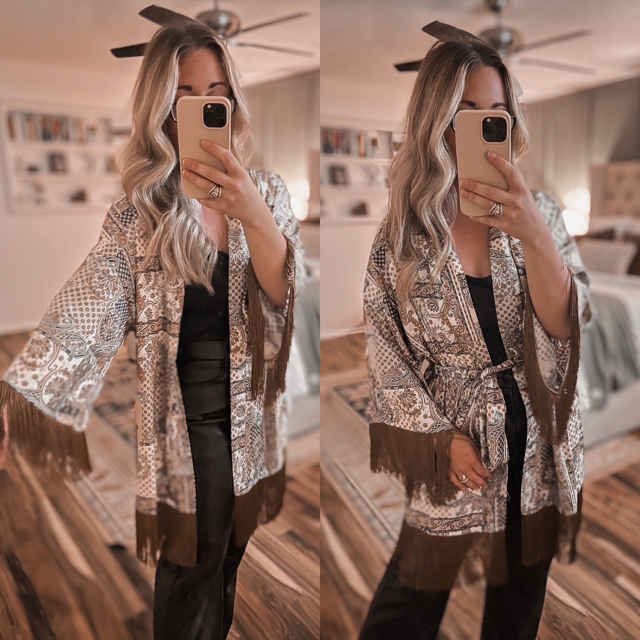 "Tate" Tassel Kimono