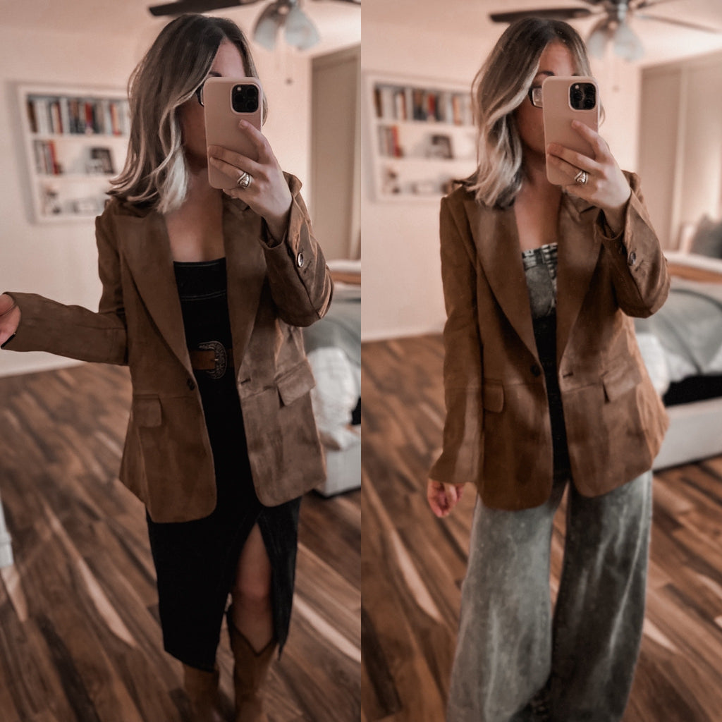 Suede Brown Blazer