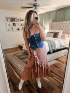 "Dean" Denim Tube Top