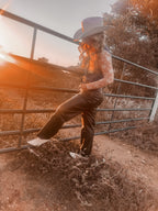 "Leander" Faux Leather Pants