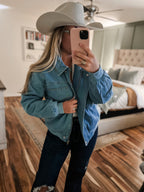Faux Fur Denim Jacket
