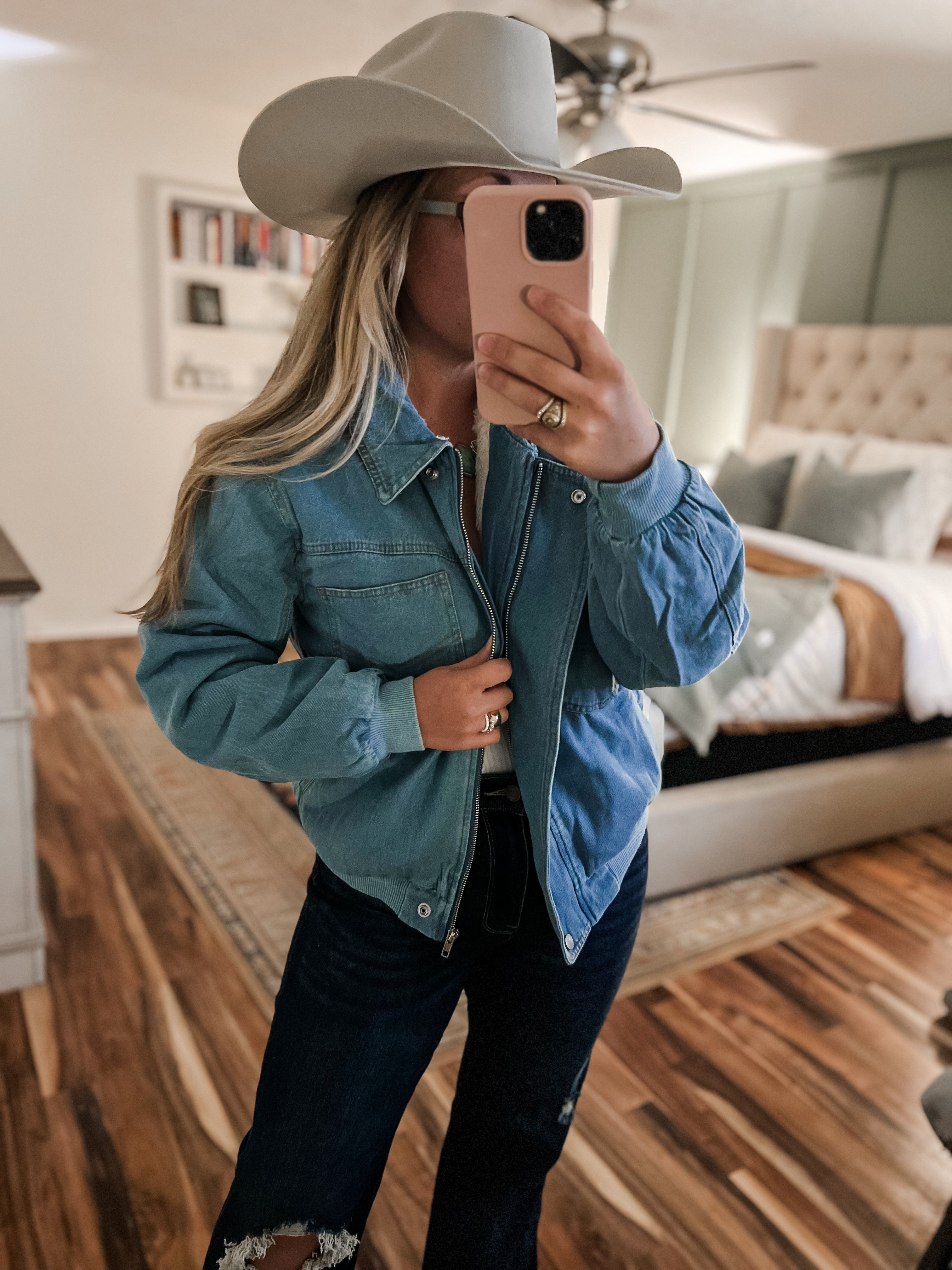Faux Fur Denim Jacket