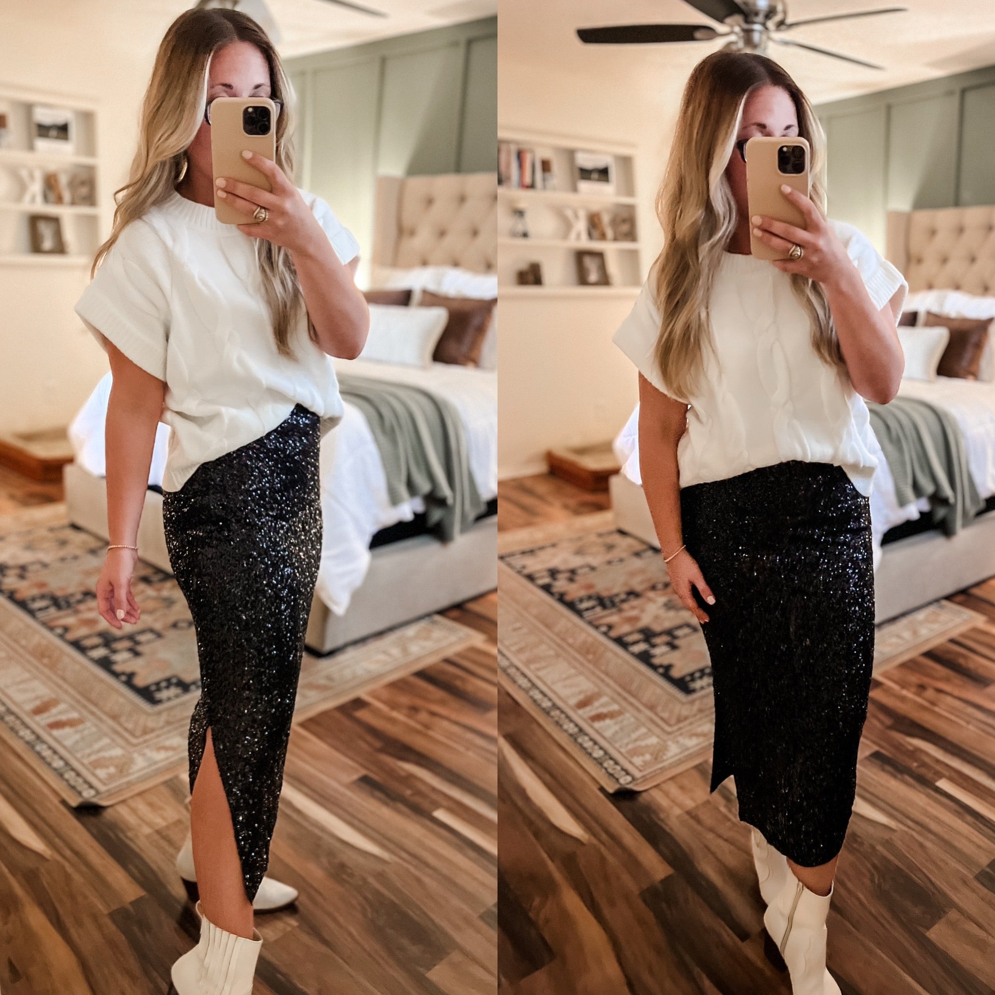 "Shine" Sequin Skirt