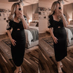 "Corral" Black Dress