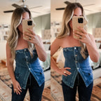 "Demi" Denim Top