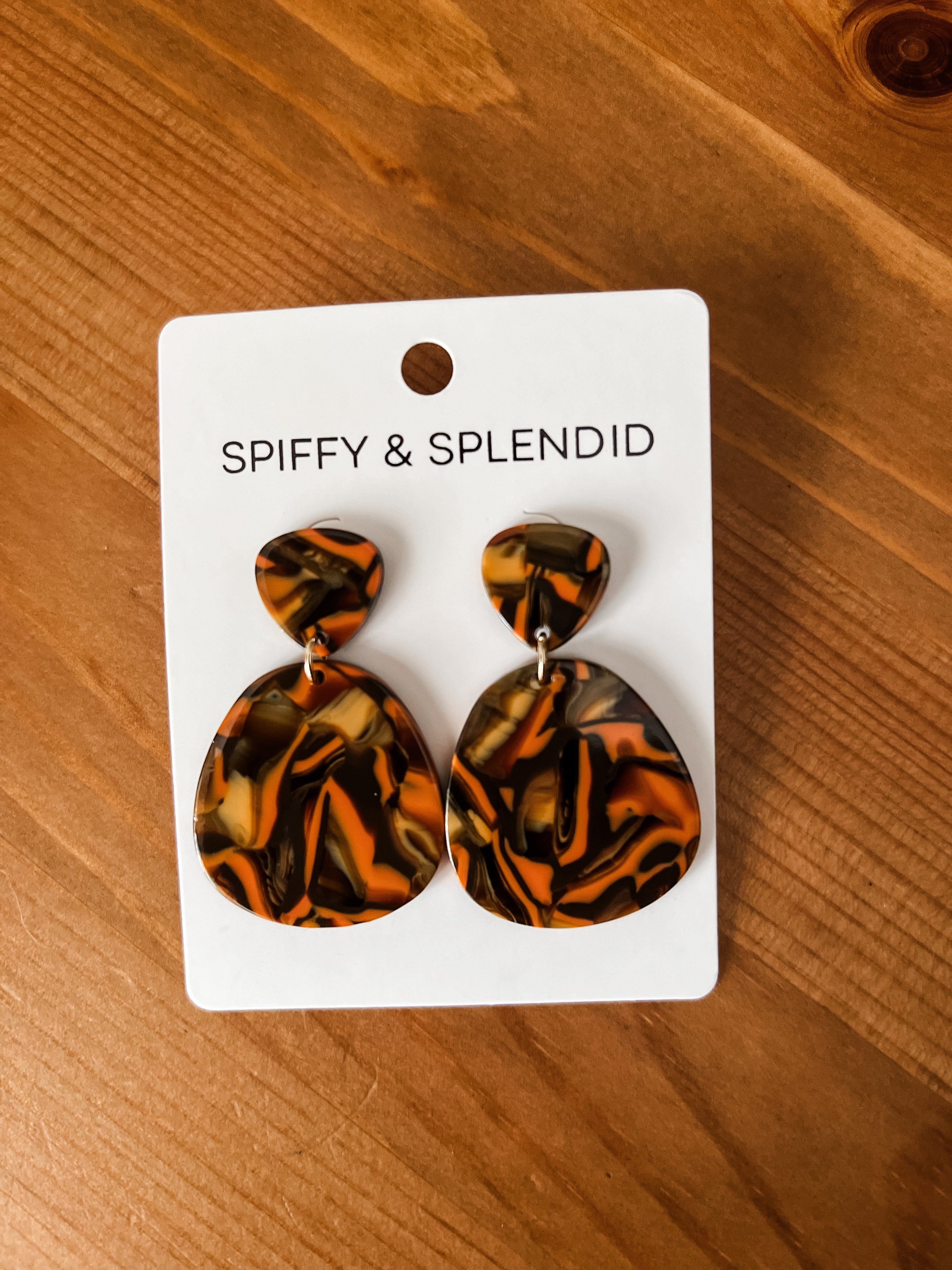 Statement Tiger Print Earring