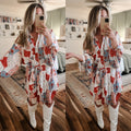 "Pattern" Blouse Dress