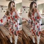 "Pattern" Blouse Dress