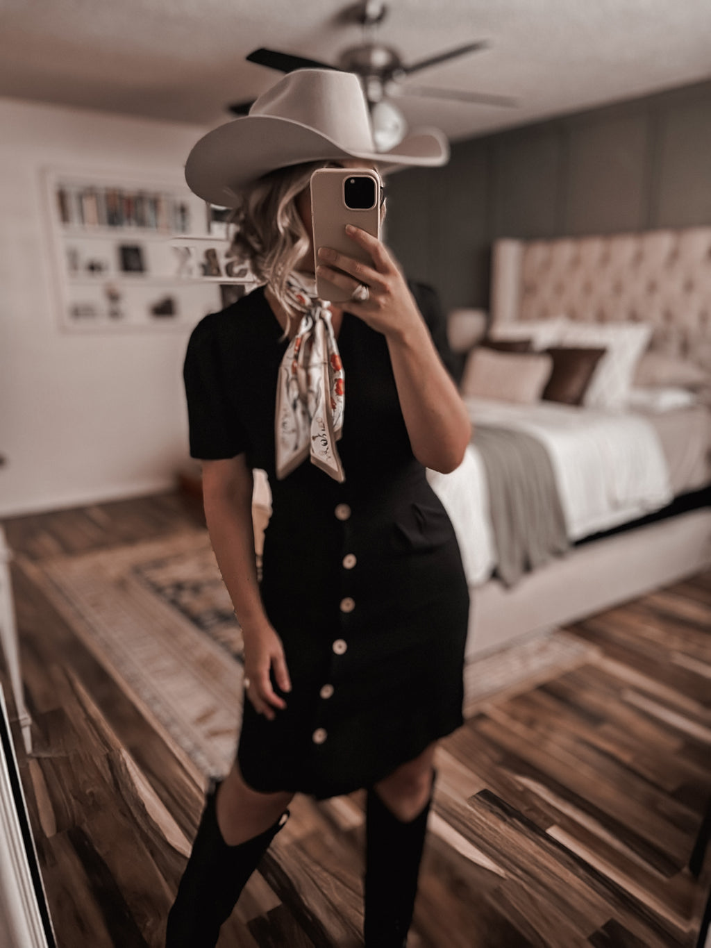 "Birdie" Black Dress