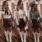 Maroon Skort