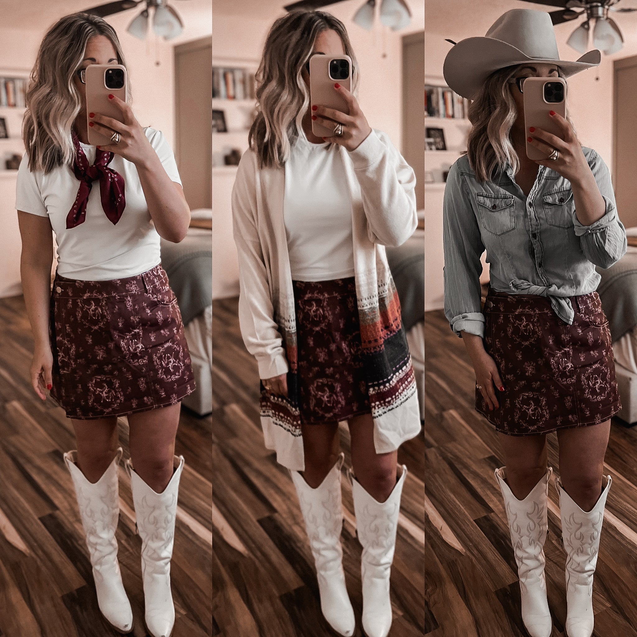 Maroon Skort