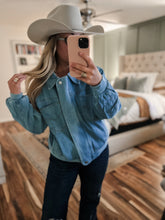 Load image into Gallery viewer, Faux Fur Denim Jacket
