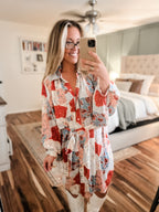 "Pattern" Blouse Dress