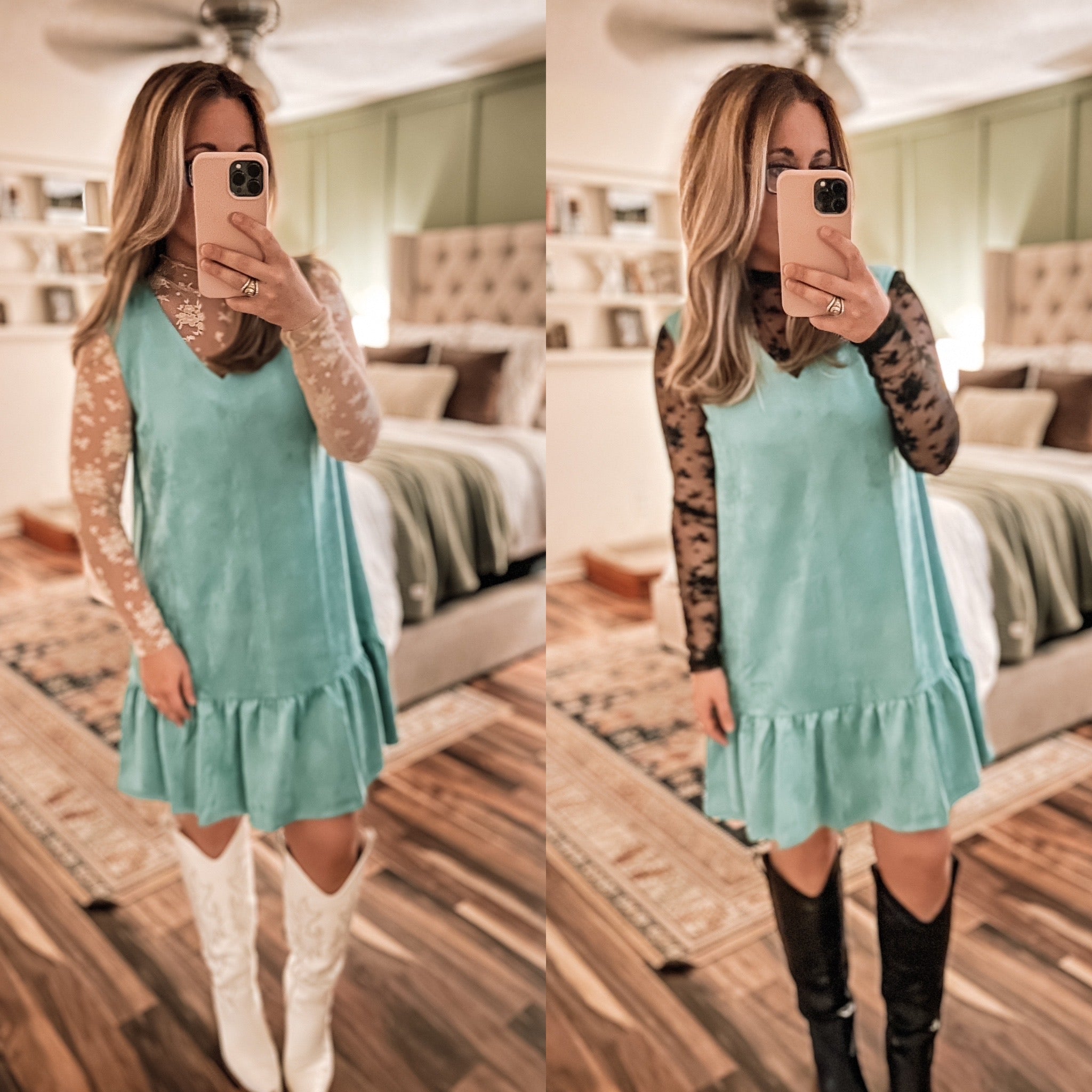 "Sissy" Suede Dress