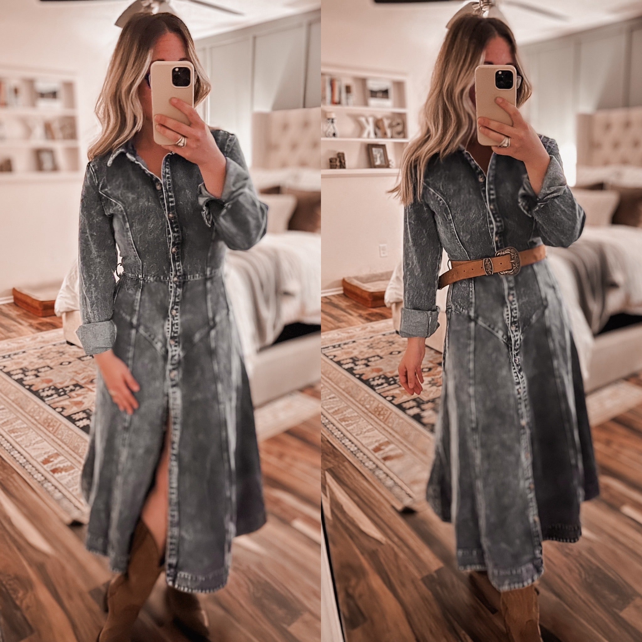 "Dally" Denim Dress