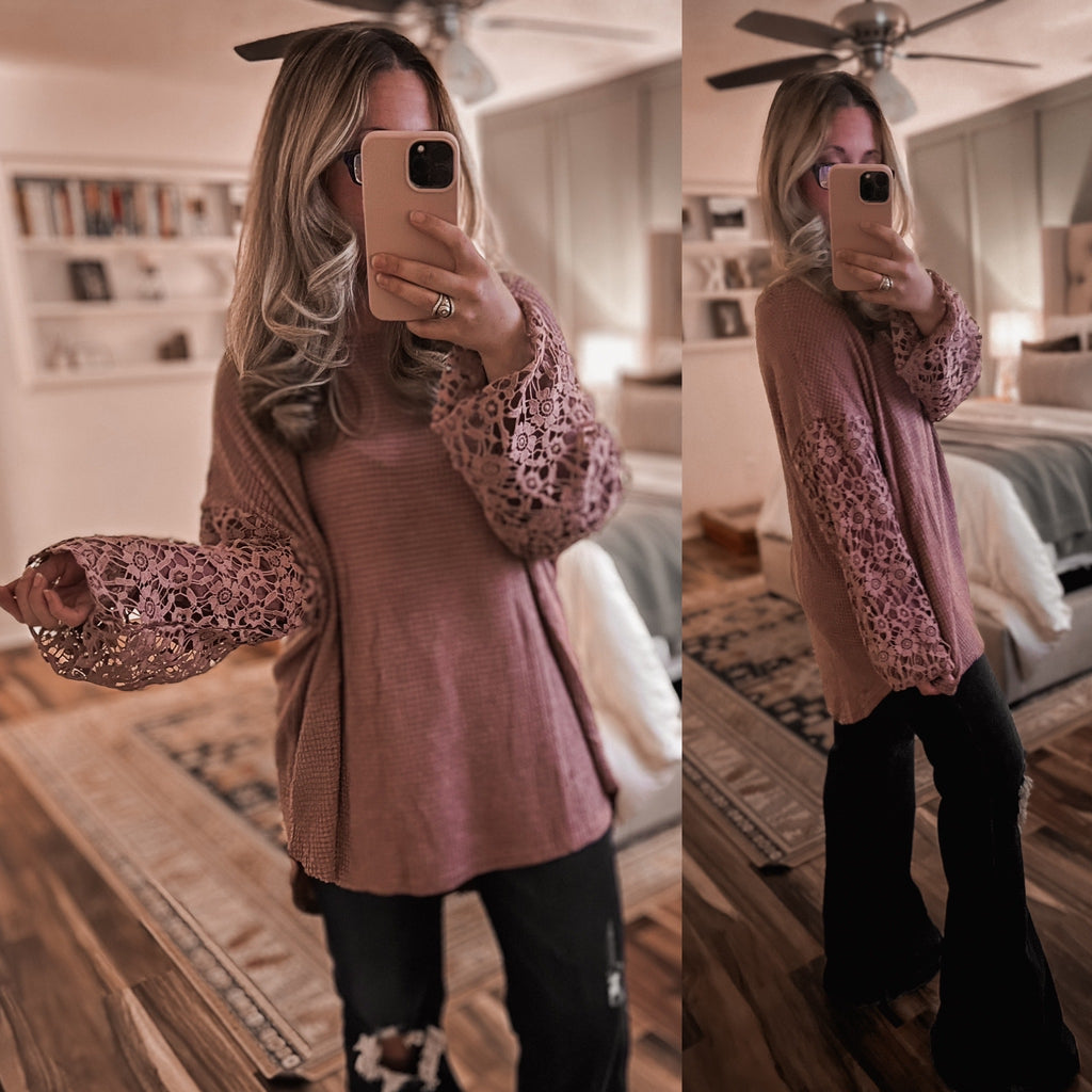 "Monday" Mauve Blouse