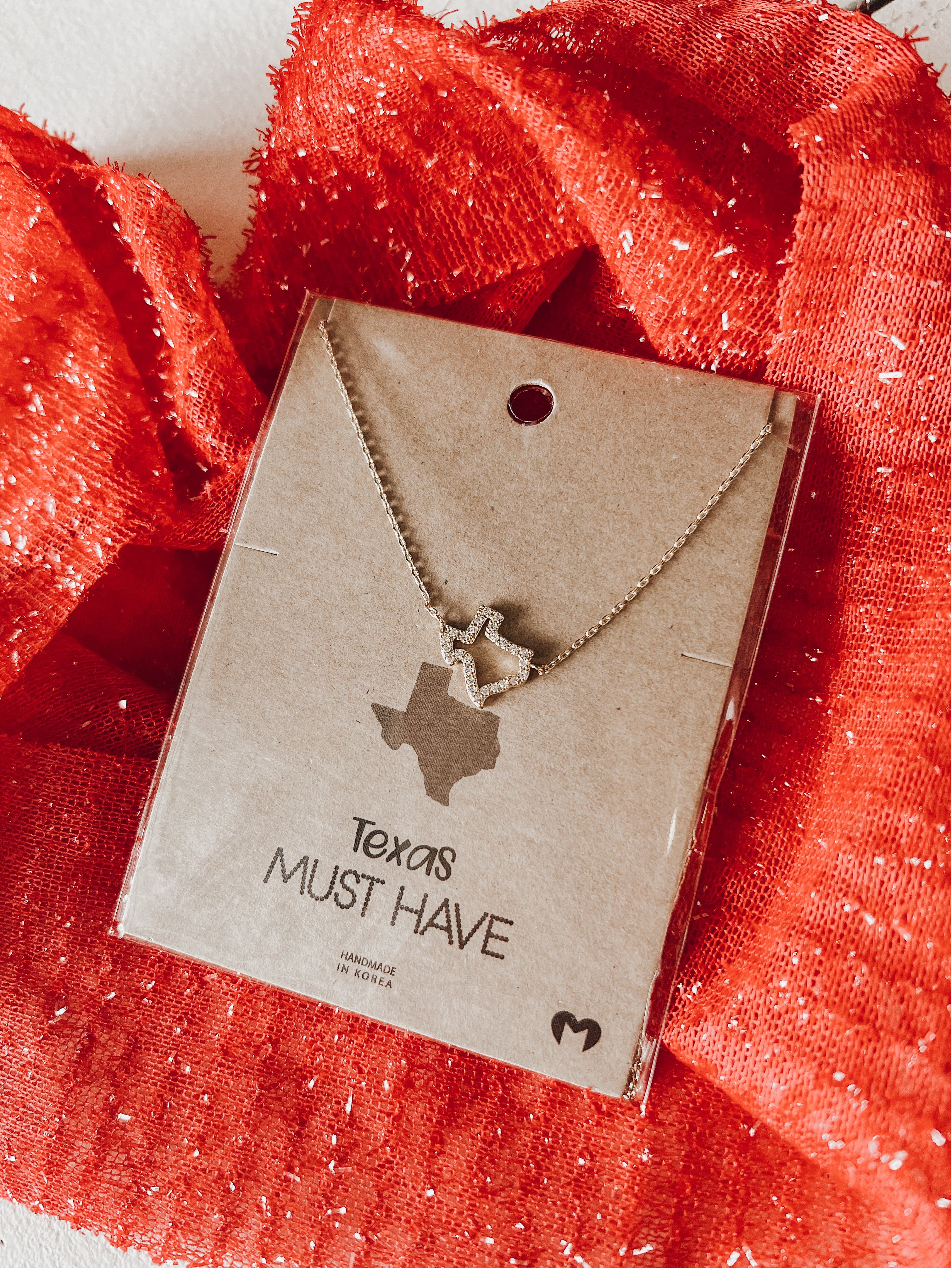 Texas Rhinestone Necklace