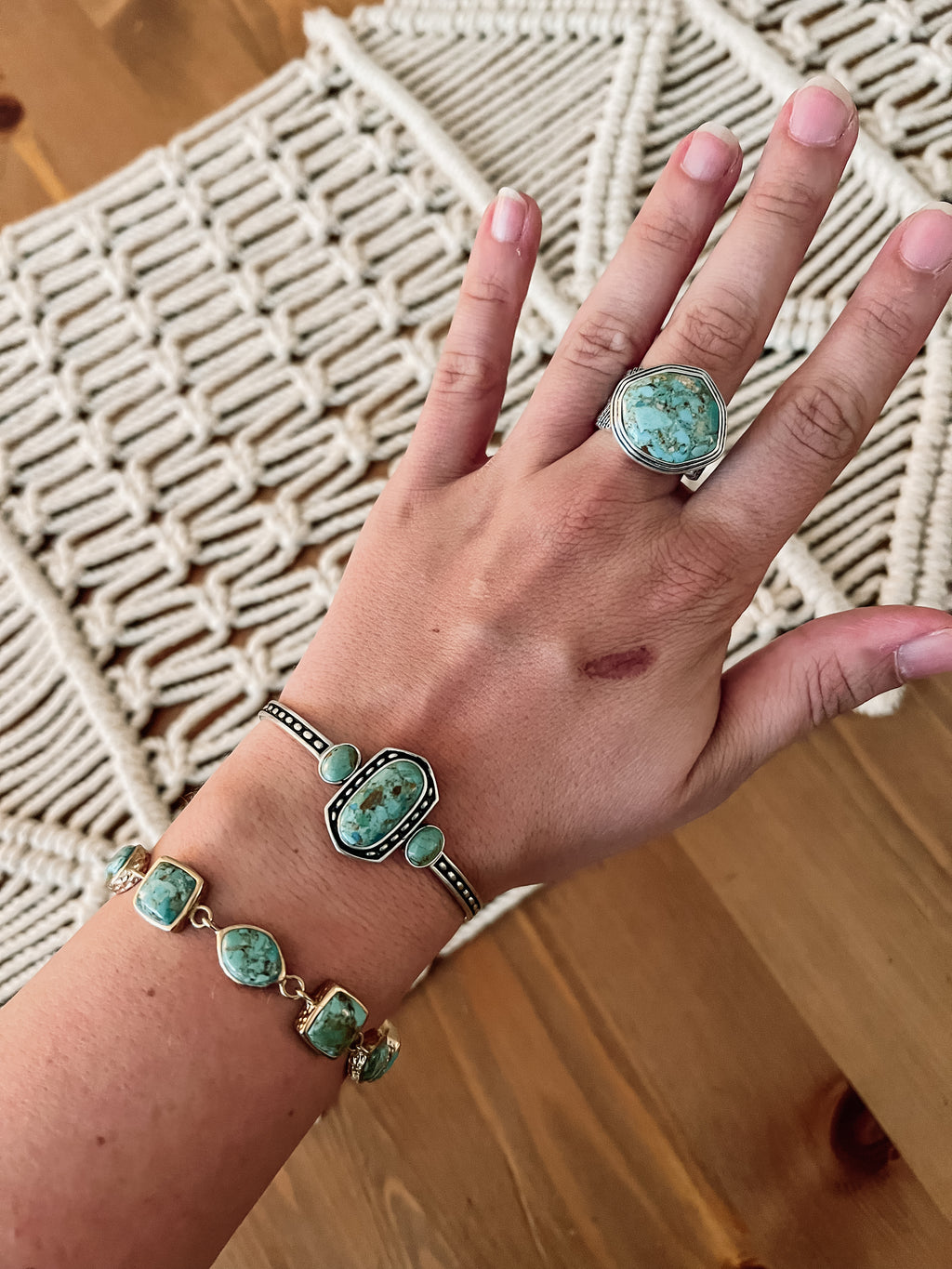 Genuine Turquoise Cuff Bracelet