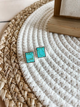 Load image into Gallery viewer, Rectangle Stud Earrings
