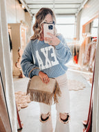 "Fayette" Fringe Clutch