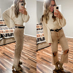 “90s Kid” Crop Flare Pants